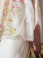 Floral Embroidered Mulberry Silk Jacket