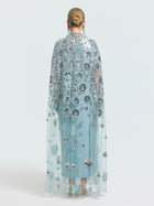 Floral Sequin Cape Dress (Includes Slip Dress)