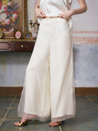 Double-Layer Silk Wide-Leg Pants