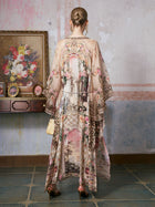 Printed Mulberry Silk Kaftan Dress