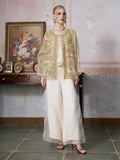 Floral Embroidered Mulberry Silk Jacket