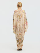 Floral Print Mulberry Silk Robe Dress