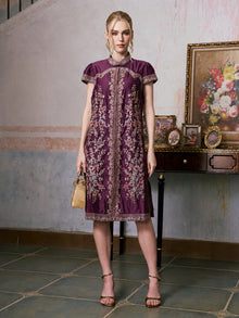 Ornate Floral Embroidered Dress