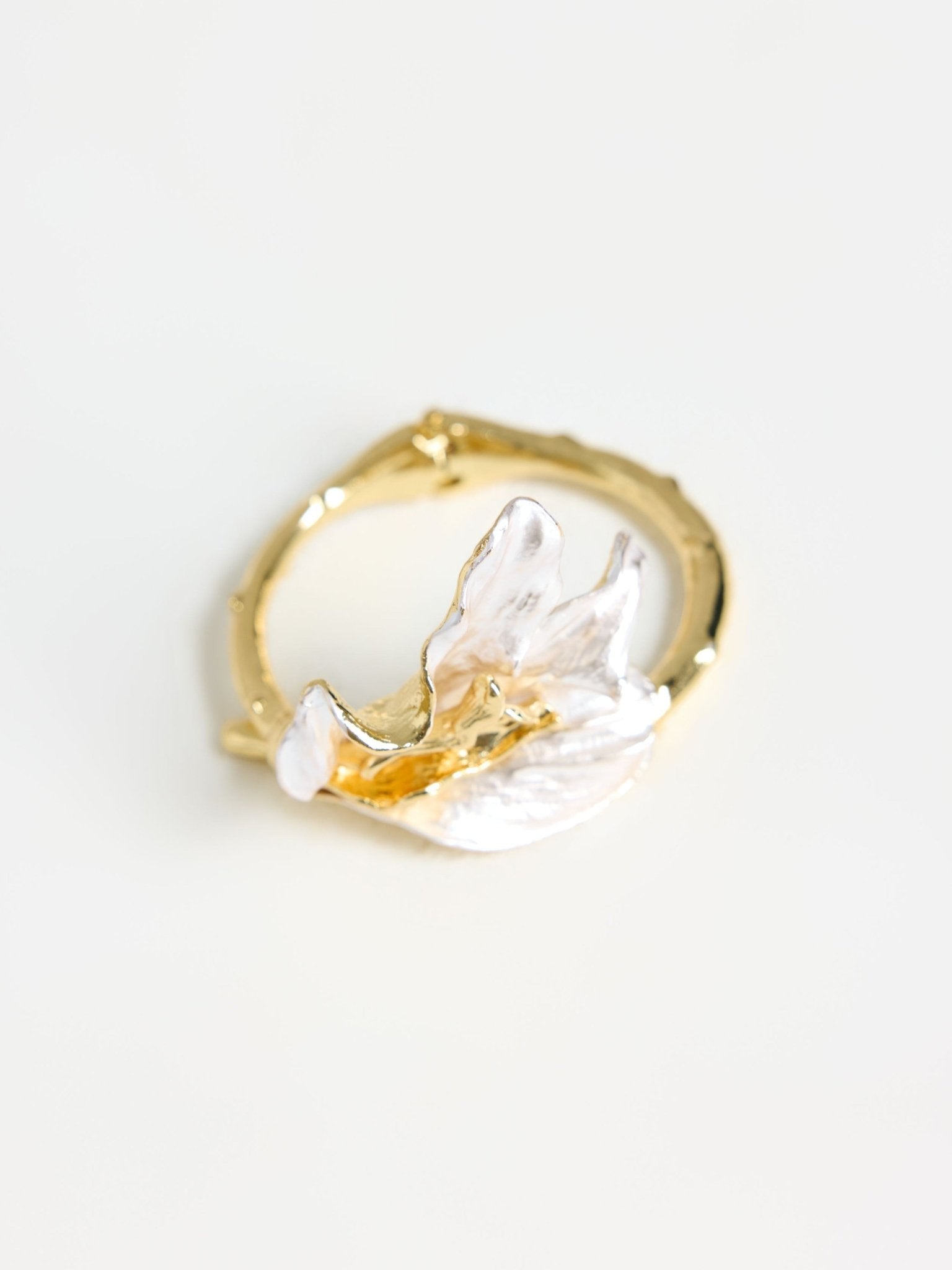 Magnolia Petal Cuff Bracelet - Social Queen