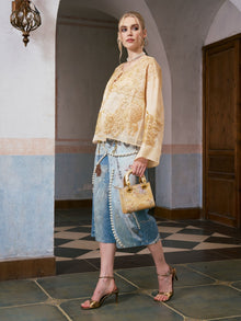 Ornate Bird Embroidered Silk Jacket - Social Queen
