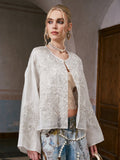 Ornate Bird Embroidered Silk Jacket - Social Queen