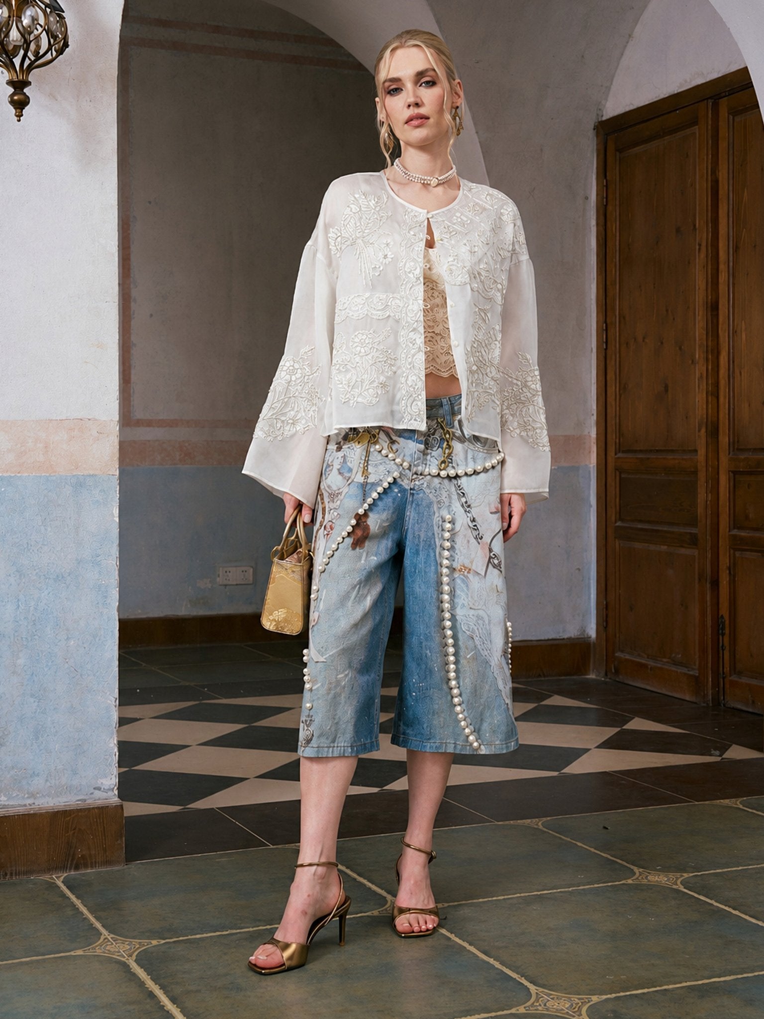 Ornate Bird Embroidered Silk Jacket - Social Queen