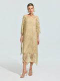Pearl Embellished Floral Overlay Dress (Slip Dress Included) - Social Queen