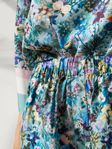 Placement Floral Silk Shorts - Social Queen