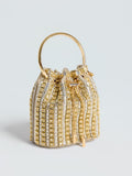 Rhinestone Bucket Bag - Social Queen