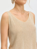 Rhinestone Detail Knit Top - Social Queen