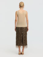 Rhinestone Detail Knit Top - Social Queen