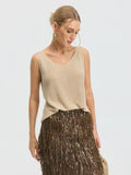Rhinestone Detail Knit Top - Social Queen
