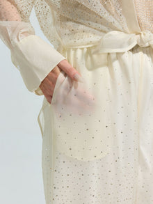 Rhinestone Detail Wide-Leg Pants - Social Queen