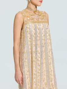 Rose Beaded Sequin Midi Dress - Social Queen