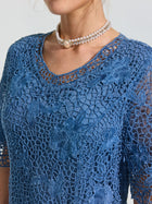 Rose Embroidered Lace Dress - Social Queen