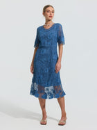 Rose Embroidered Lace Dress - Social Queen