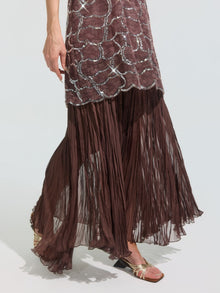 Scale Sequin Pleated Dress - Social Queen
