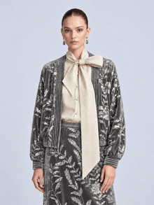 Sequin Embroidered Velvet Jacket - Social Queen