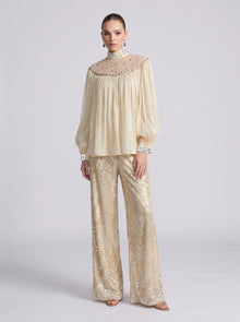 Sequin Wide-Leg Pants - Social Queen