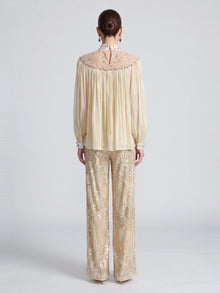 Sequin Wide-Leg Pants - Social Queen