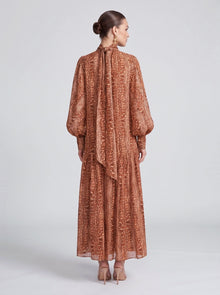 Snake Print Ramie Maxi Dress (Slip Dress Included) - Social Queen
