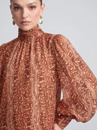 Snake Print Ramie Maxi Dress (Slip Dress Included) - Social Queen