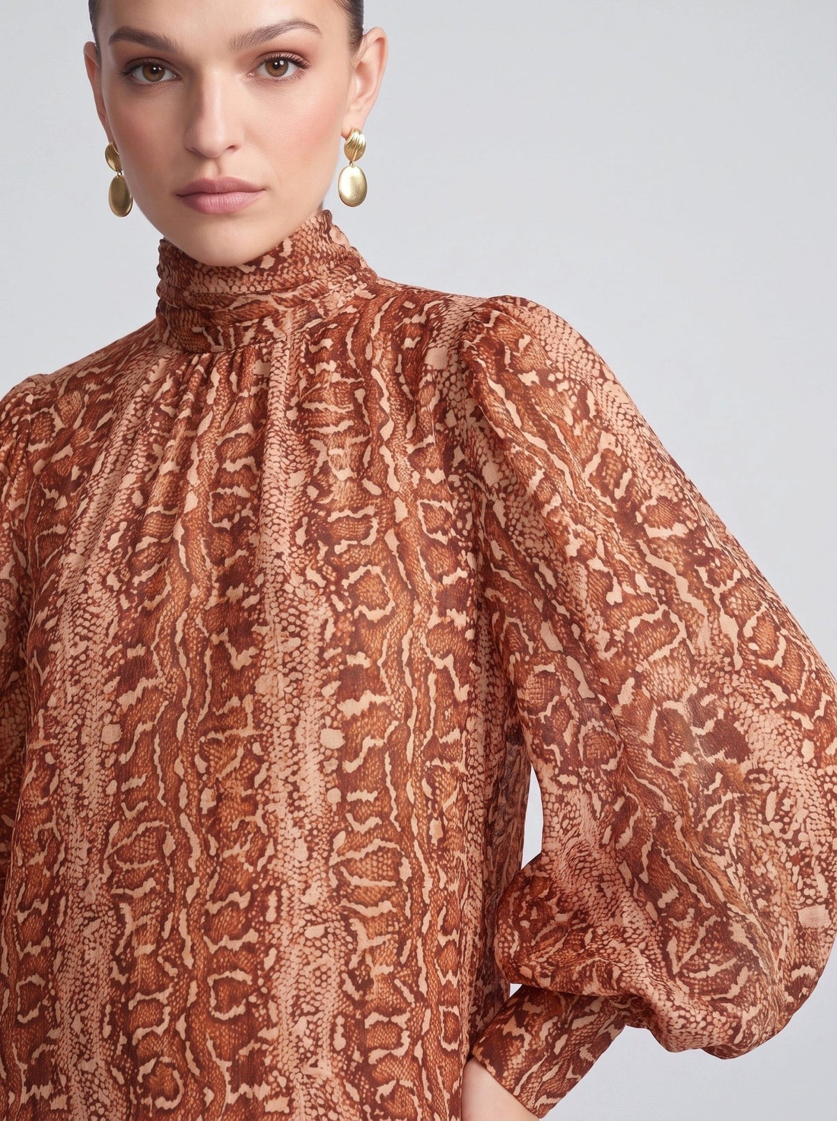 Snake Print Ramie Maxi Dress (Slip Dress Included) - Social Queen