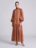Snake Print Ramie Maxi Dress (Slip Dress Included) - Social Queen
