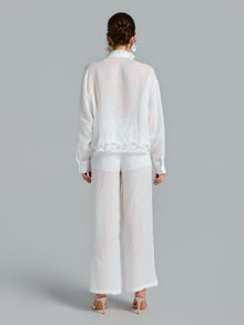 Textured Straight-Leg Pants - Social Queen