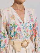Tropical Botanical Printed Maxi Dress - Social Queen