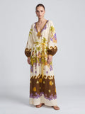 Tropical Escape Linen Maxi Dress - Social Queen