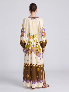 Tropical Escape Linen Maxi Dress - Social Queen
