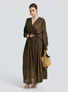 Twist-Front Ramie Shirt - Social Queen