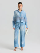 Washed Silk Wide-Leg Pants - Social Queen